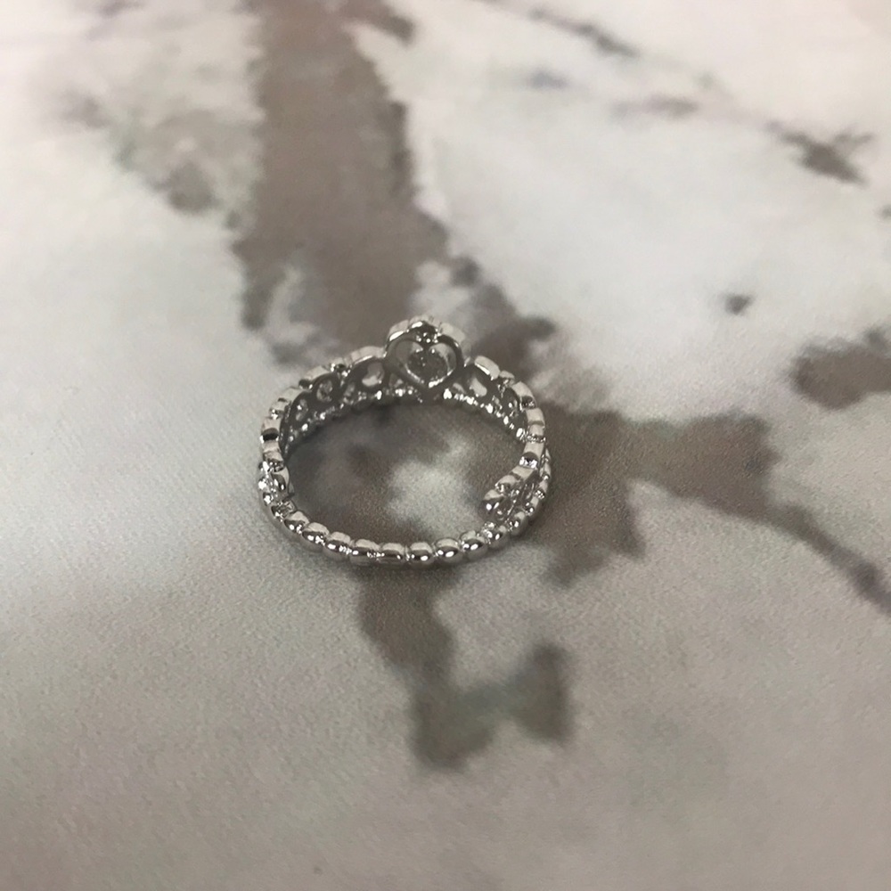 Princess crown ring silver plated - Picture 4 of 4